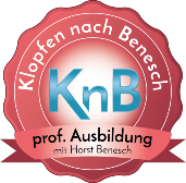 Siegel zur professionellen Ausbildung in KnB Klopfakupressur mit Horst Benesch